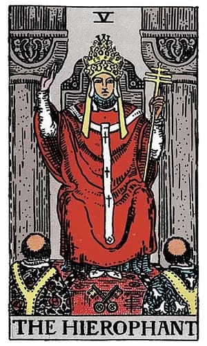 Ієрофант: карта таро Райдера-Вейта-Сміт (The Hierophant)