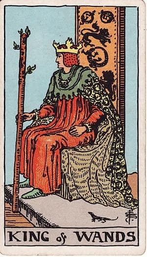 Король Жезлів: карта таро Райдера-Вейта-Сміт (King of Wands)